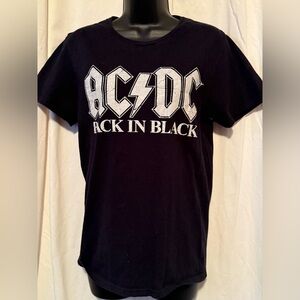 AC/DC Back In Black Basic Tee Child Small 100% Cotton